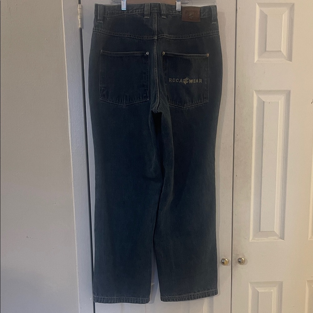 Rocawear Men's Relaxed Jeans - Dark Gray
